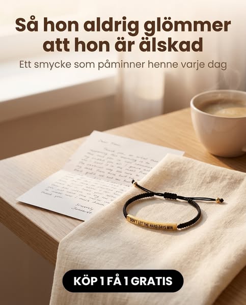 Ge den andra till någon du bryr dig om.