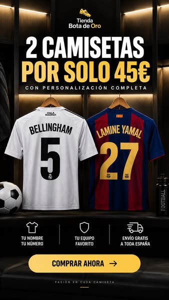 2 Camisetas Personalizadas por 45€ - Oferta