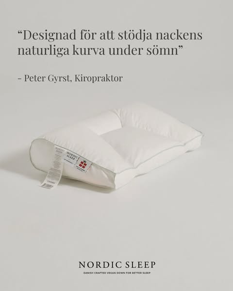 Säg hejdå till nacksmärta medan du sover