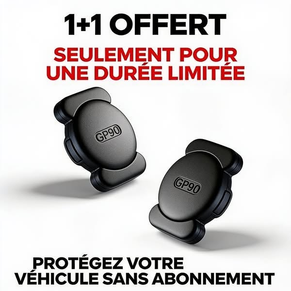 GP90 - Tracker GPS précis sans abonnement (android/apple)