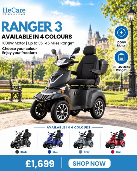 Powerful 4-Wheel Mobility Scooter