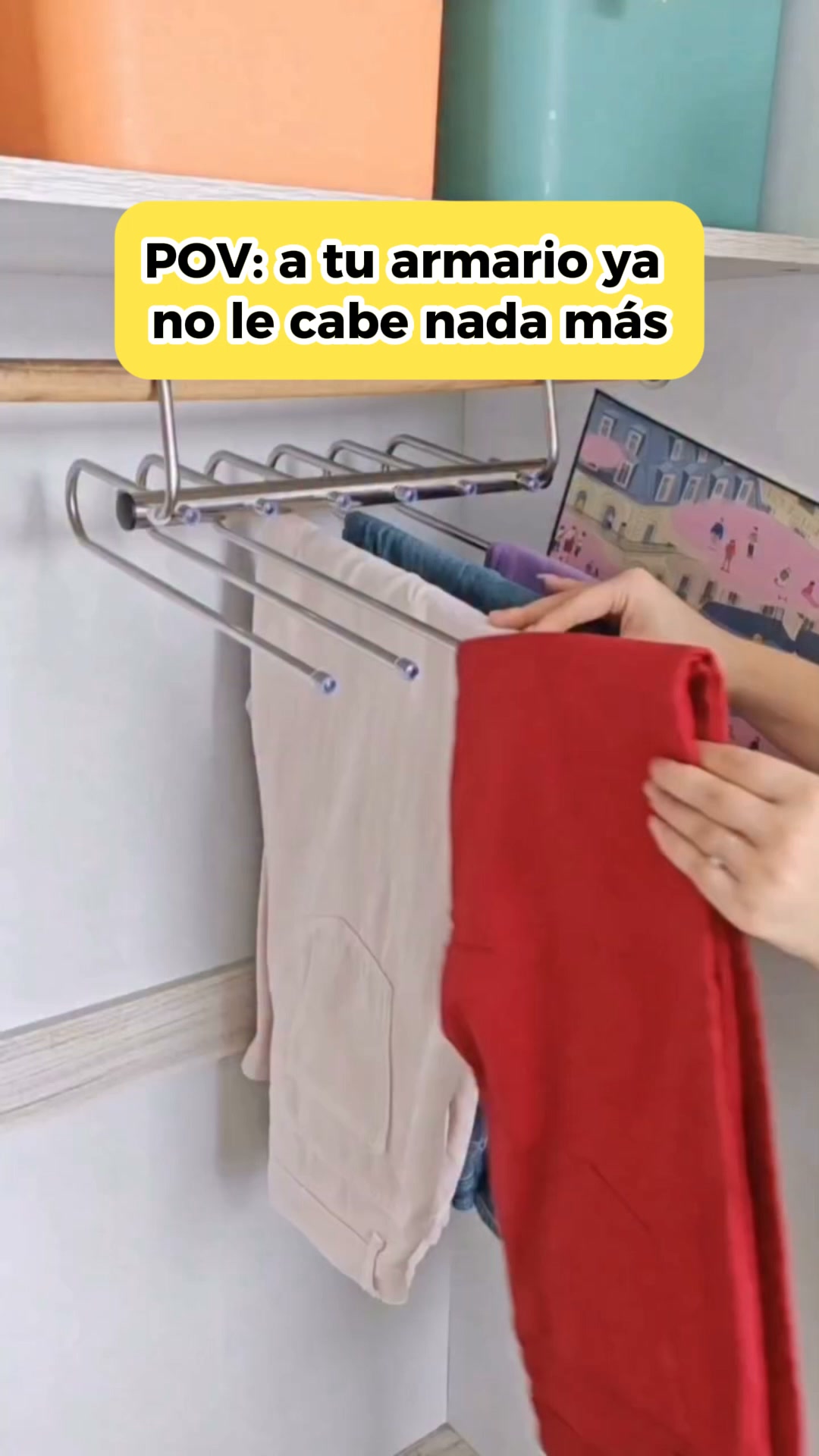 Una percha hace el trabajo de 5