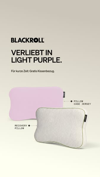 Ins Bett kuscheln und einfach abschalten können - so kann sich das Bundle aus RECOVERY PILLOW und PILLOW CASE JERSEY anfühlen.