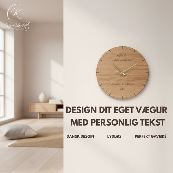 Skab et ur med din egen tekst