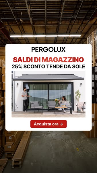 Nuove tende da sole. 10 anni di garanzia.