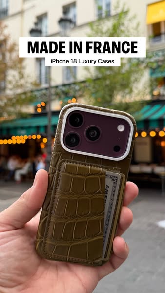 NEW IN: Luxury Leather iPhone 18 Cases