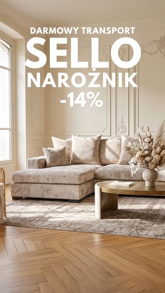 Narożnik SELLO -14% + Darmowa Dostawa
