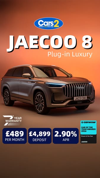 PCP: JAECOO 8 Plug-in Luxury 7 Seater | Cars2 Yorkshire