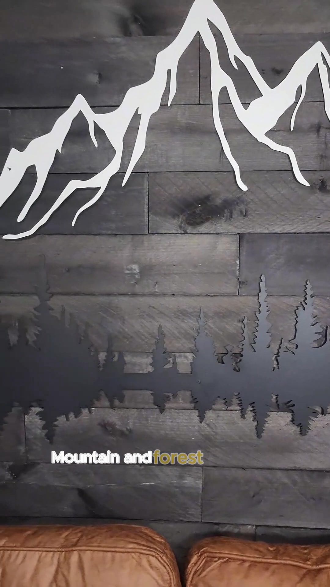 Laser-cut steel mountains, from $75