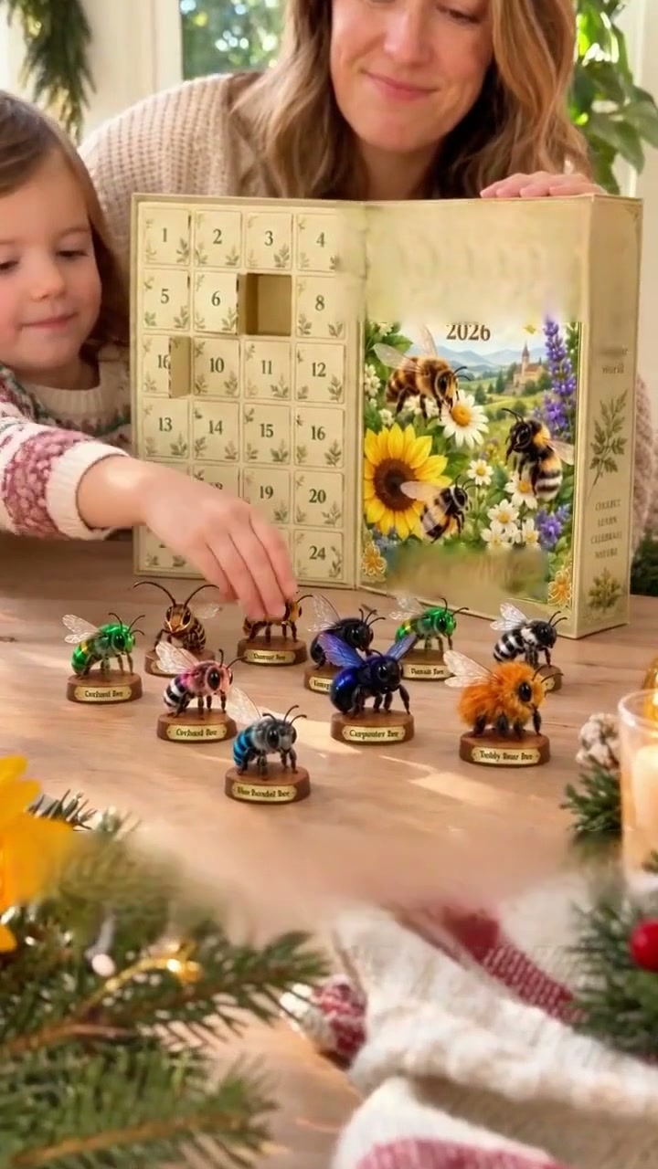 24 Bienen. 24 Überraschungen. Ein Adventskalender voller Naturzauber!