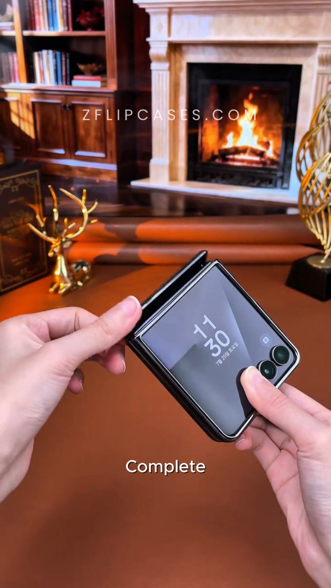 Hold Your Z Flip 8 With One Finger. Stand It Up in Seconds.