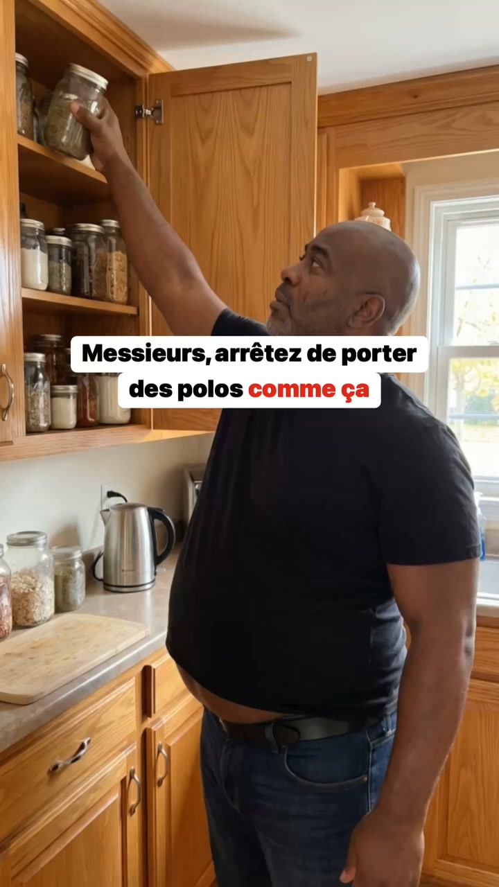 Le polo pour les hommes avec du ventre