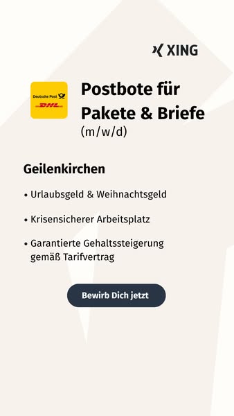 Postbote (m/w/d) in Geilenkirchen