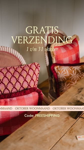 Gratis verzending t/m 31 oktober.