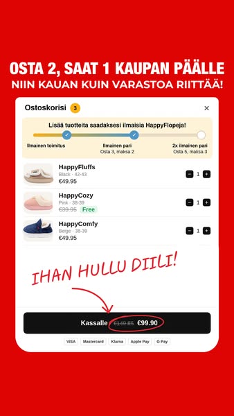 Pilvenpehmeitä askeleita kotisi jokaisella kovalla lattialla