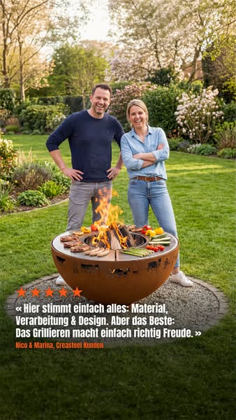 Eine Feuerschale, die begeistert!
