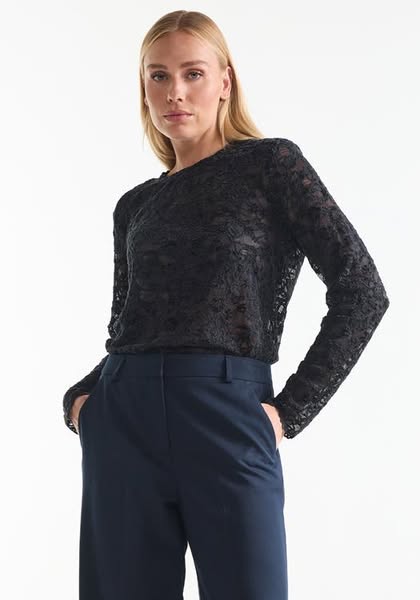 JANSEN Amsterdam Top Kiki | Donkerblauw