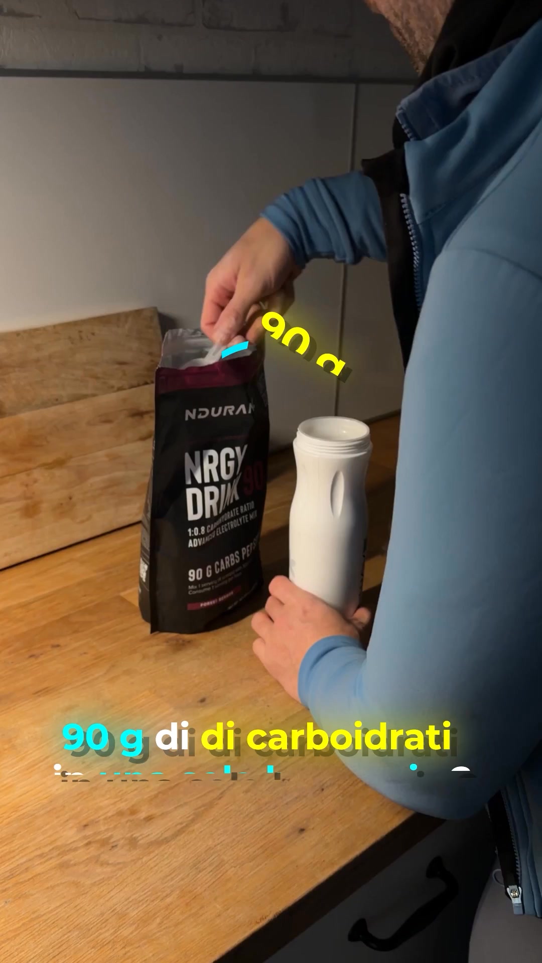 La tua soluzione 90 g/ora in una sola borraccia