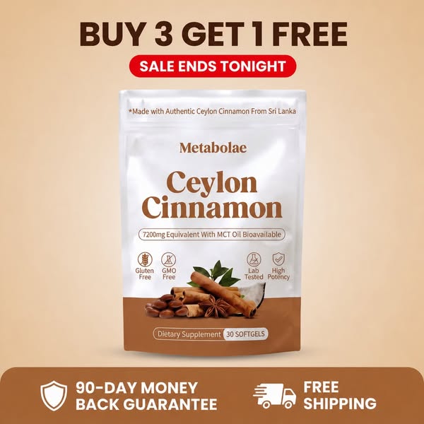 Ceylon Cinnamon 7200mg Equivalent with MCT Oil