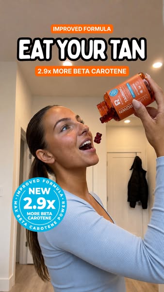 O criativo por trás: 2.0 SHINE BROWN BETA CAROTENE TANNING GUMMY BEARS