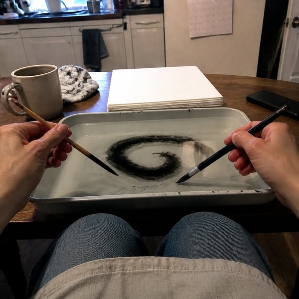 Learn the 900-Year-Old Japanese Art of Paper Marbling