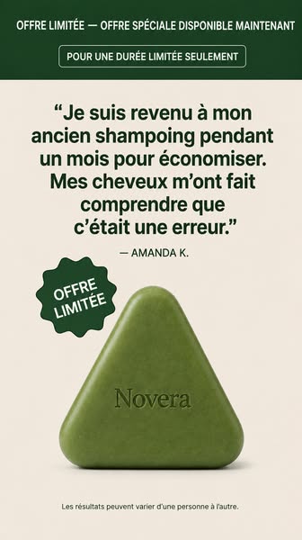 Savon capillaire coréen Novera — Luttez contre les cheveux gras grâce à 12 plantes
