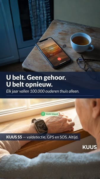Horloge met valdetectie - zonder abonnement
