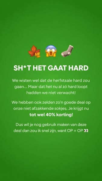 Populaire maten raken uitverkocht