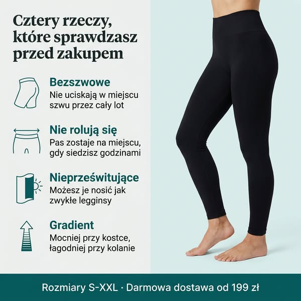 Bezszwowe, nie rolują się, nie prześwitują