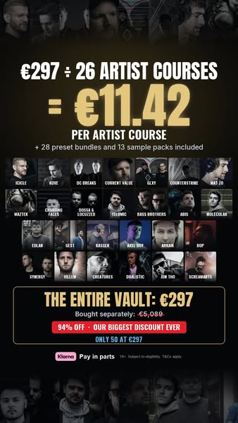 Every artist course & pack we've made: 94% off