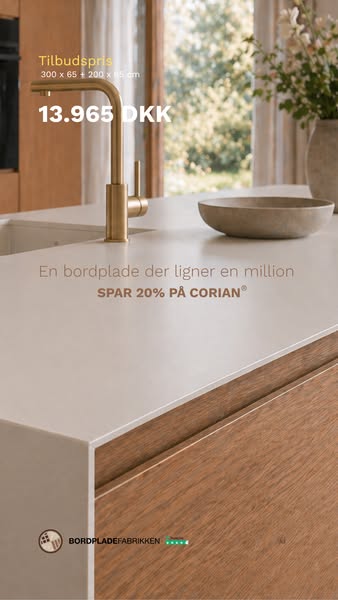 Spar 20% på Corian®