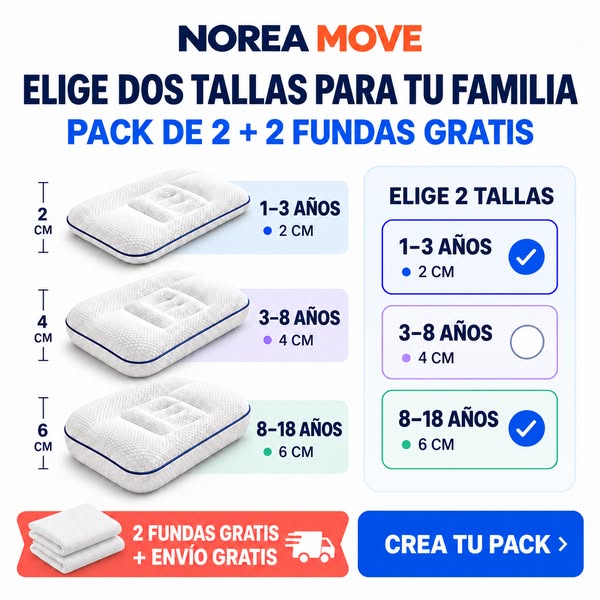 Miles de niños duermen cada noche sobre una almohada diseñada para adultos.
