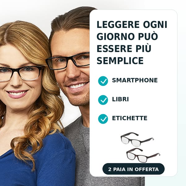 Dì addio al cambio continuo di occhiali!