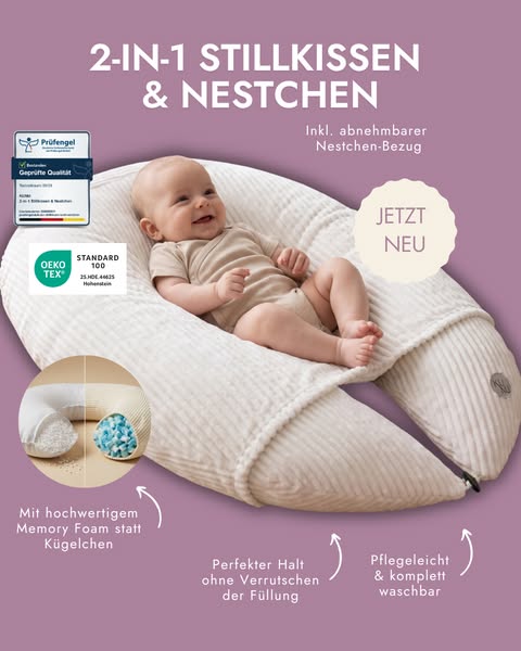 2-in-1 Stillkissen & Nestchen - jetzt neu