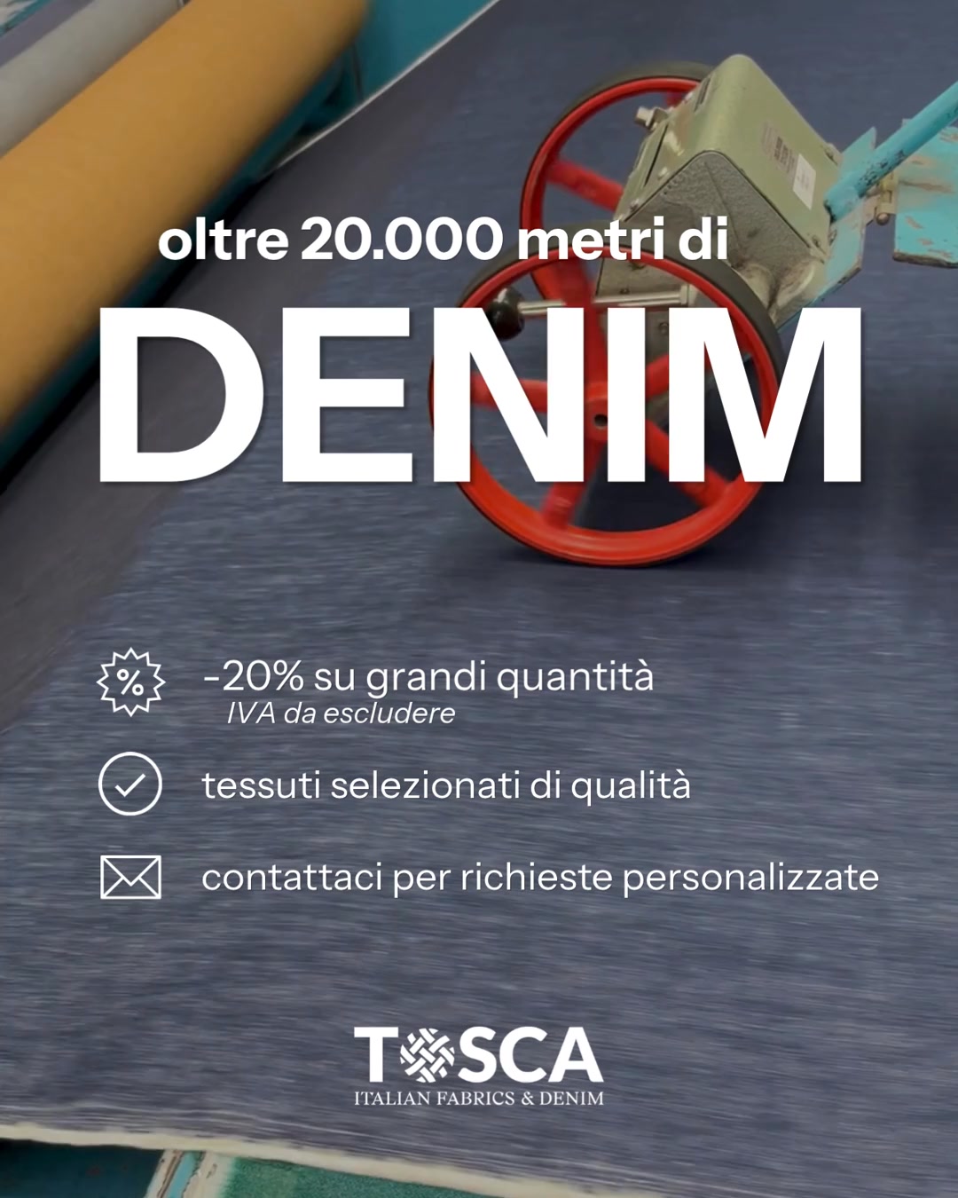 DENIM e tanti altri tessuti premium per la tua collezione o il tuo business.