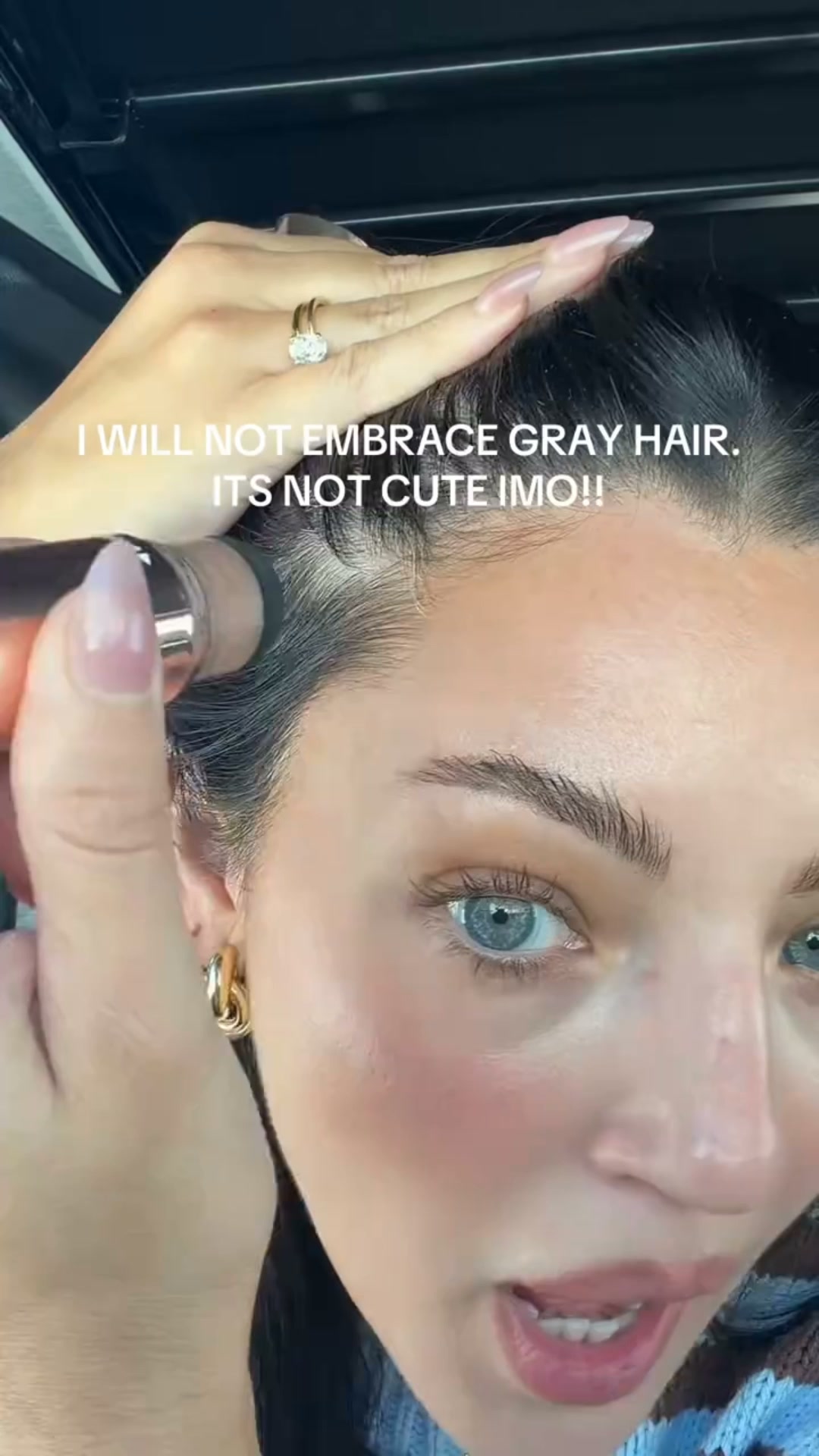 GRAY ROOTS ALREADY SHOWING?