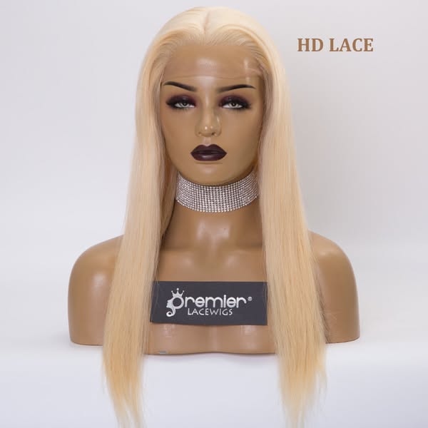 [Grade A] 613# Blonde Hair HD Lace Full Lace Wigs,Double Drawn Brazilian Virgin Human Hair Silky Str$323