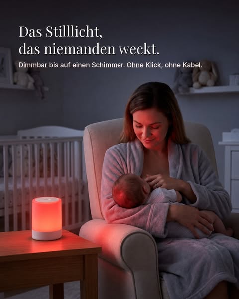 Genug Licht zum Stillen. Zu wenig, um jemanden zu wecken.