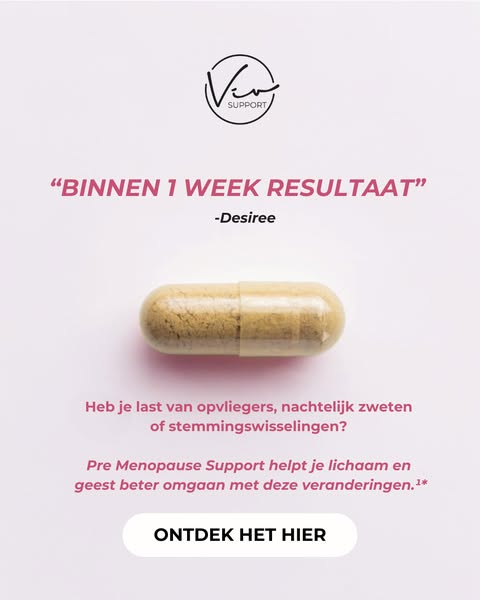 Maak de (pre)menopauze draaglijker.