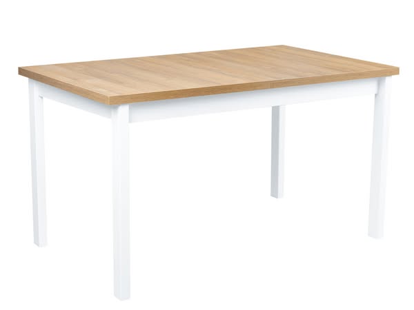 PLN719 - Stół rozkładany ALB2L 140/180x80 Biały/Dąb Grandson