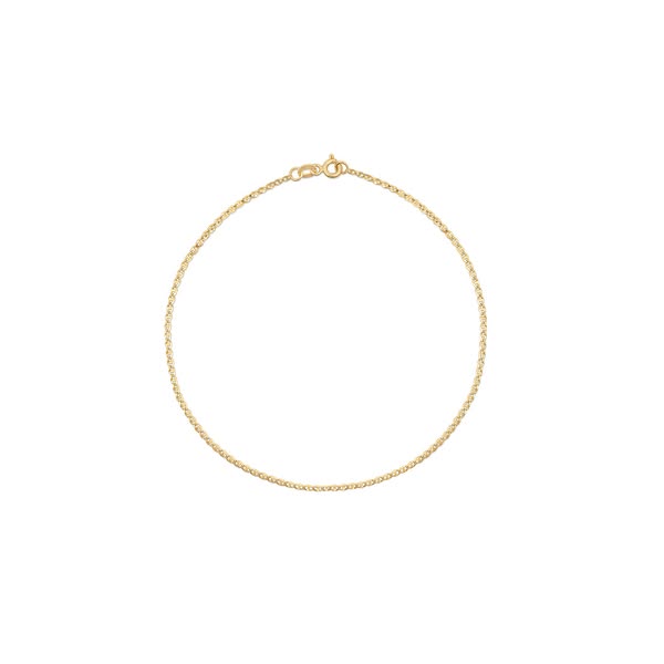 9ct Solid Gold Anchor Bracelet