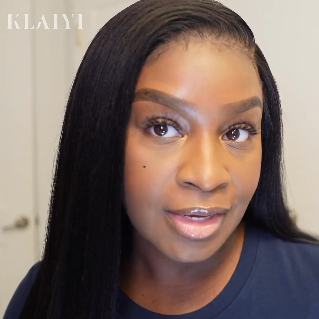 24 inches Yaki Straight the most realistic wig! Limited-time discount, fast shipping, and worry-free after-sales service.