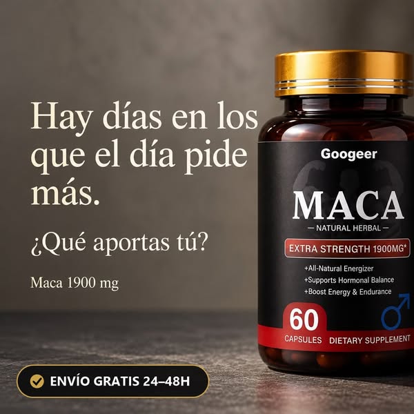 Maca 1900 mg · Envío gratis 24–48 h
