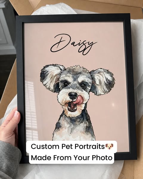25% OFF Custom Pet Portraits