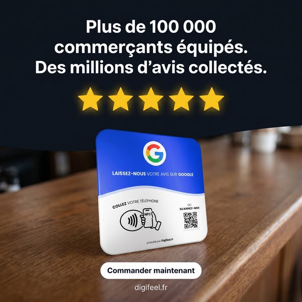 Plaque Avis Google Digifeel