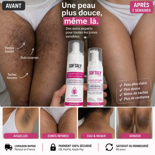 Une solution douce pour les zones sensibles