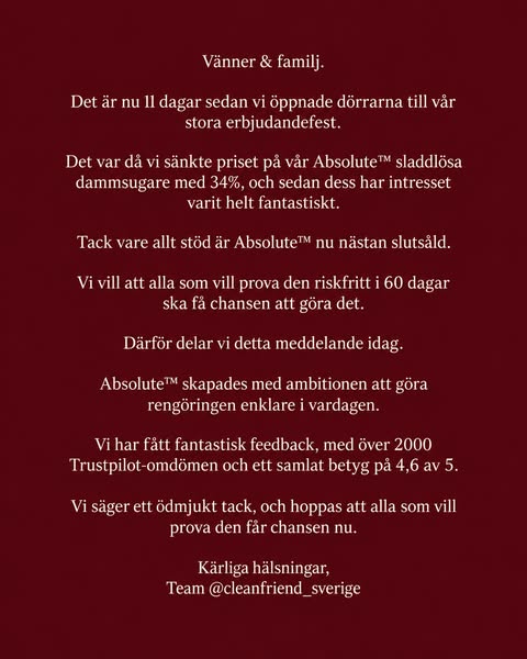Vi hade aldrig förväntat oss ett så stort intresse....