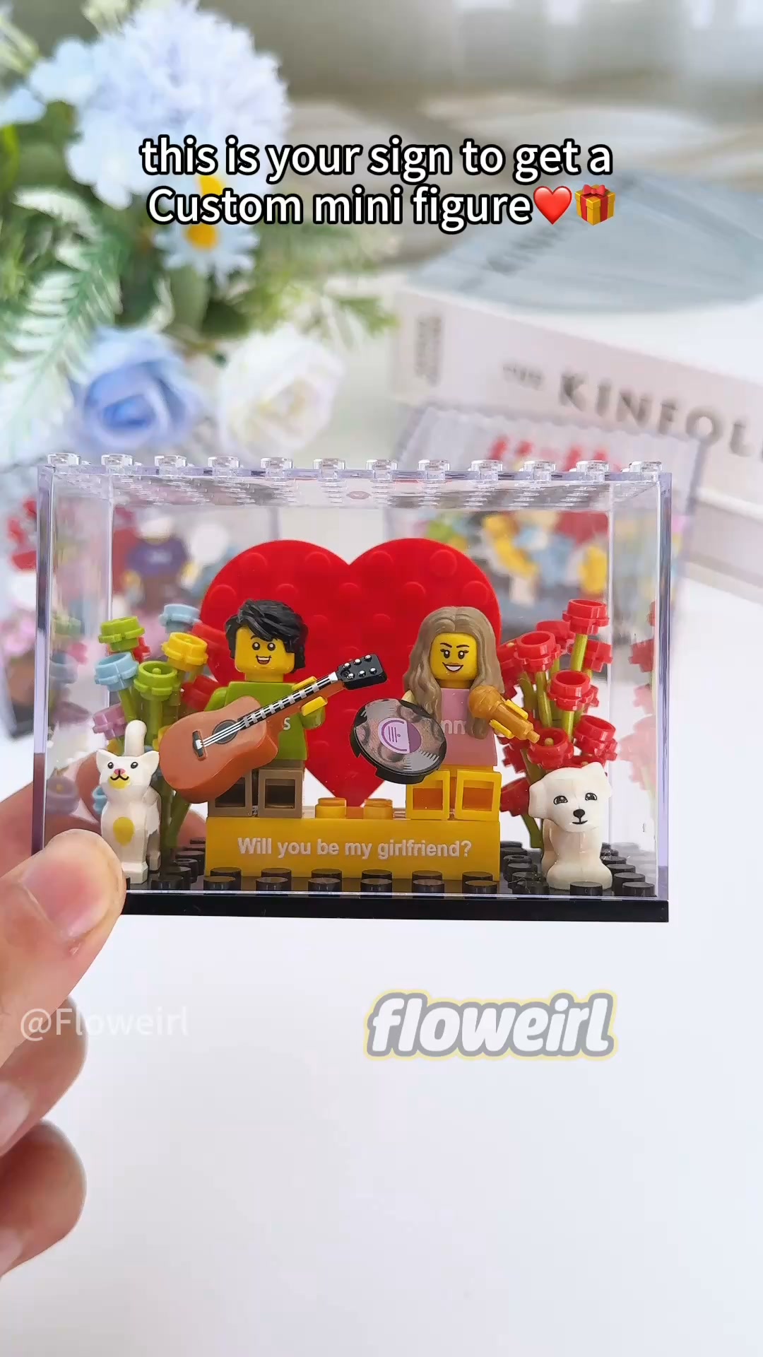 Custom Couple Mini Brick Figures Gift Set
