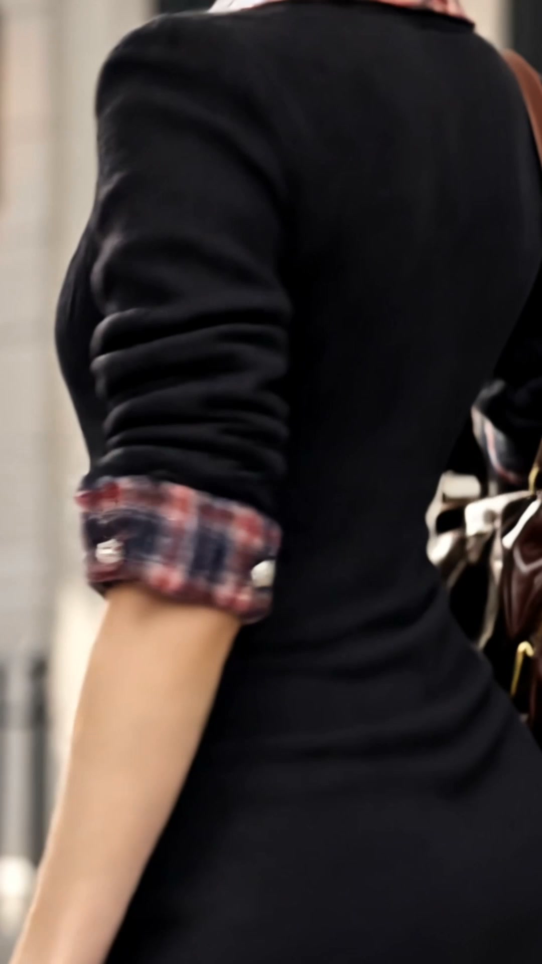 Vintage Plaid Collar Layered Dress