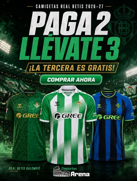 ¡Las 3 camisetas del Betis ya están aquí!